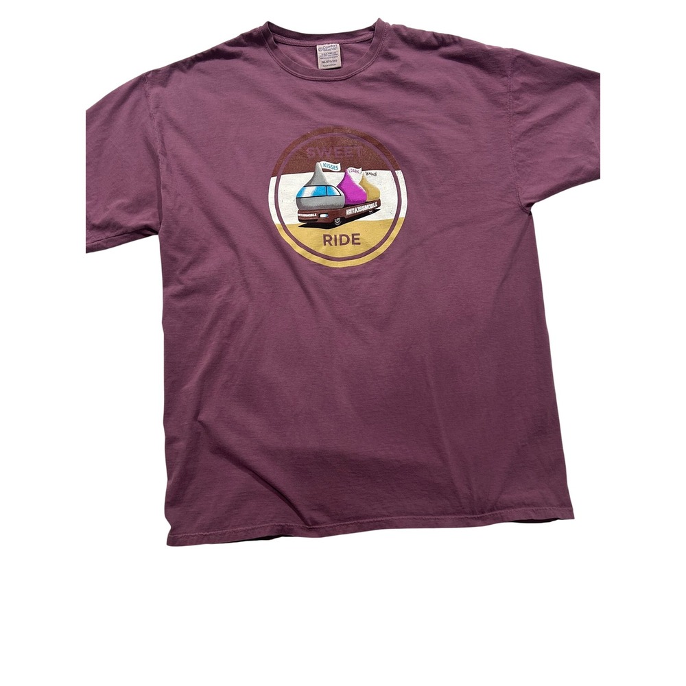 Comfort Wash‎ Novelty Graphic T-Shirt Hershey Kissmobile Sweet Ride 2XL (587)